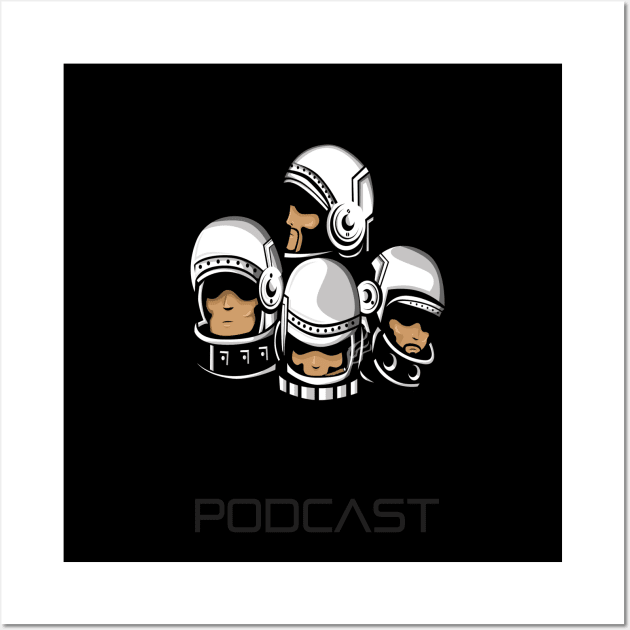 Official Black Astronauts Podcast Logo Wall Art by Black Astronauts Podcast Network Store